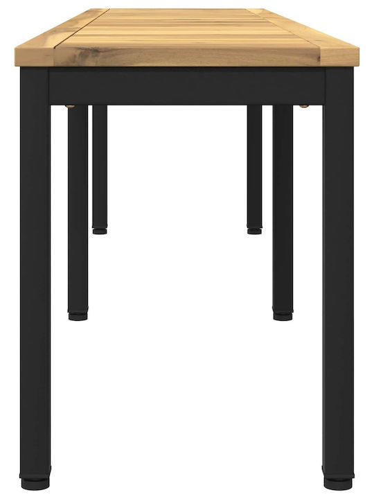 Outdoor Wooden Bench 161x35x45cm