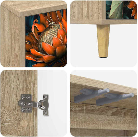 Sideboard Lochem Wooden Sonoma 69x33x75cm