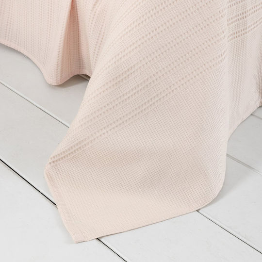 Nima Piqué Decke Übergröße 240x260cm Dune Rosa Pink