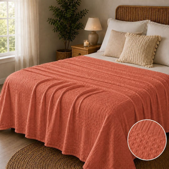 Pucioasa Κουβέρτα Υπέρδιπλη 240x260εκ. Brick Red