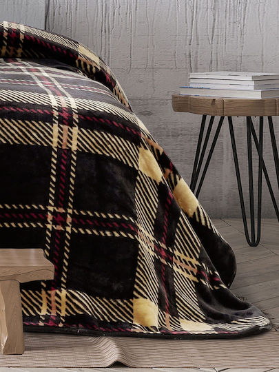 Kocoon Olivia Velvet Single Blanket 160x220cm Brown