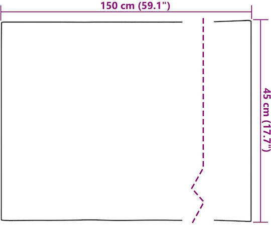 VidaXL Mirror Sticker Film 45 x 150 cm 2 pcs Silver PET