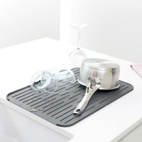 Brabantia Επιφάνεια Στεγνώματος Σιλικόνης Μαύρο 44x33cm