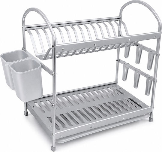 Homestyle Aluminium Spülbeckenablauf Silber 50x24x40cm