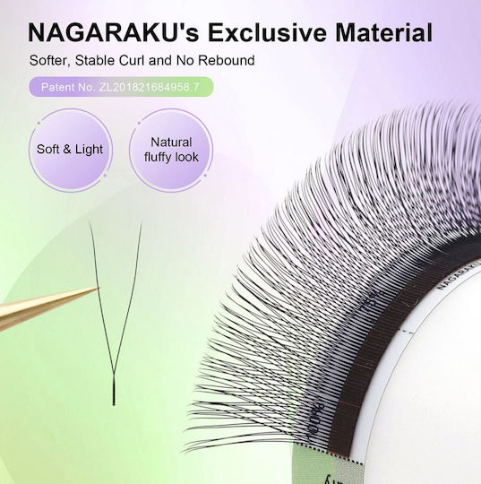 Single Tips 2d Y Eyelash Extension Nagaraku 0.07c Mix 8-14mm