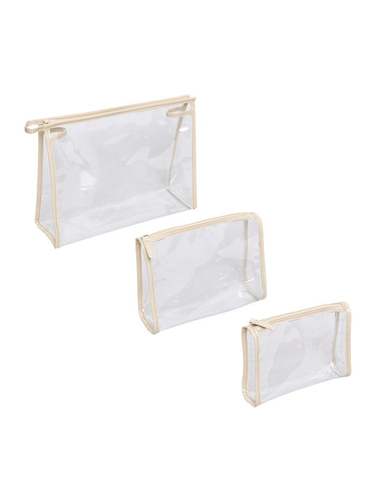 Νεσεσέρ Καλλυντικών Σετ 3τμχ F-v Mellia 213604 Beige Νεσεσέρ Καλλυντικών Σετ 3τμχ F-v Mellia 213604 Beige