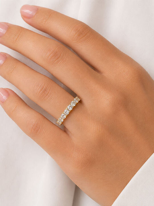 Ios Women's Ring with Zircon from 14K Gold
