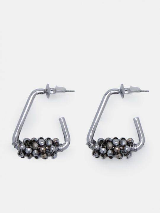 Luigi Ohrringe Kleine Metallperlen 4962711-Silber