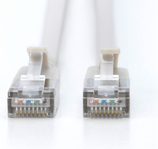 Digitus F/FTP Cat.6a (Gigabit) Мрежов Кабел Ethernet 1м Сив 10 Бройки