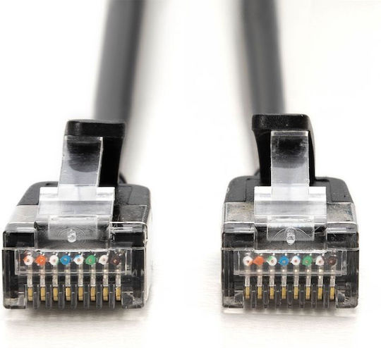 Digitus F/FTP Cat.6a (Gigabit) Мрежов Кабел Ethernet 0.5м Черен 10 Бройки