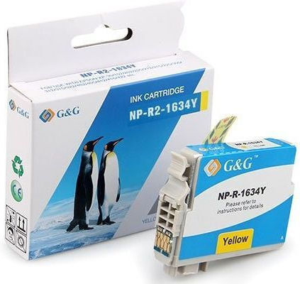 G&G Συμβατό Μελάνι Εκτυπωτή InkJet Epson C13t16344012 450 Σελίδων 10ml Κίτρινο 1τμχ