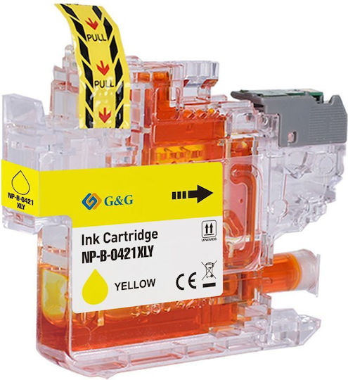 G&G Compatible Inkjet Printer Ink Brother Brother LC421XLY 500 Pages Yellow 1 Piece
