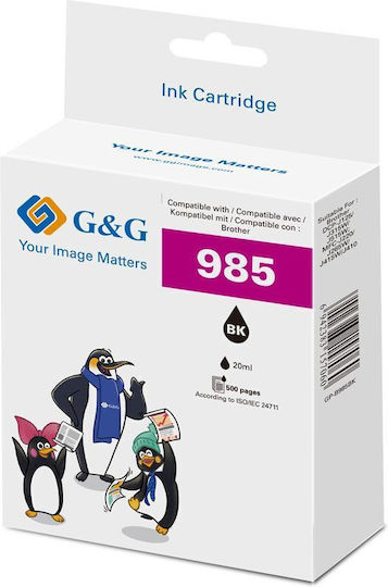 G&G Compatible Inkjet Printer Ink Brother Brother LC-985BK Black Single Piece