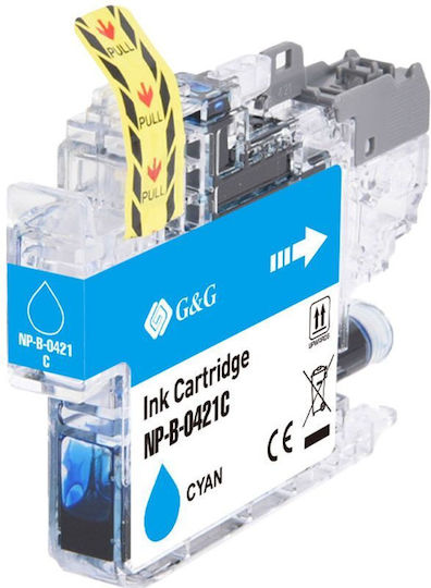 G&G Compatible Inkjet Printer Ink Brother Brother LC-421C 200 Pages Cyan 1 Piece