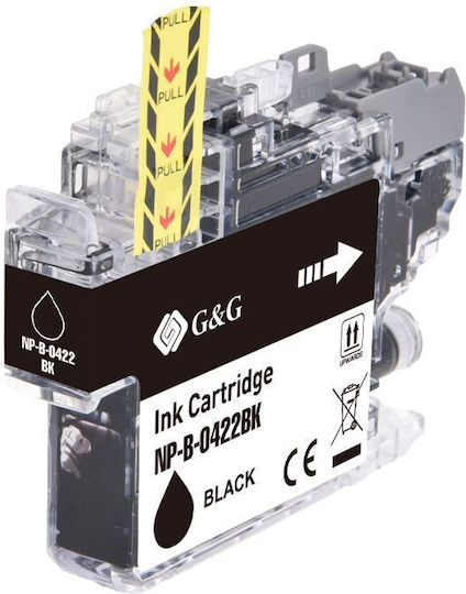 G&G Συμβατό Μελάνι Εκτυπωτή InkJet Brother Brother Lc-422bk 550 Σελίδων Μαύρο 1τμχ