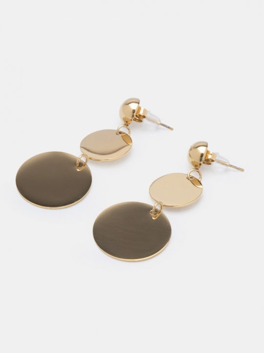 Ohrringe Kreisförmige Scheiben 4963309-Gold