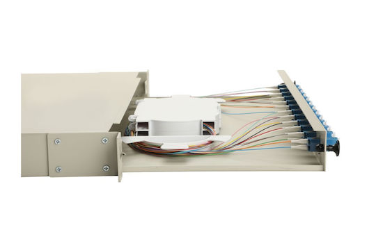 Equip Lwl-Koaxialbox 12-Φachern Lc-duplex Os2 1u Vollgrau
