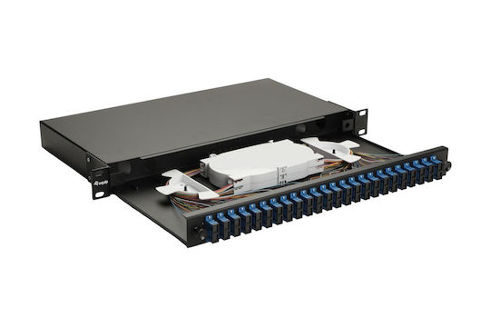 Equip Lwl Patch Panel 24 Anschlüsse Sc-duplex Os2 1u Vollständig Schwarz