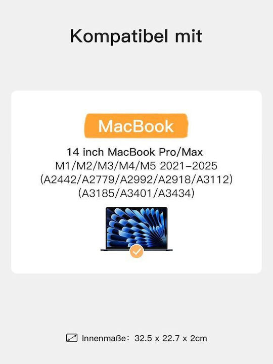 Inateck Husă pentru Laptop 14" în Culoare Neagră LBT11-13_BLACK