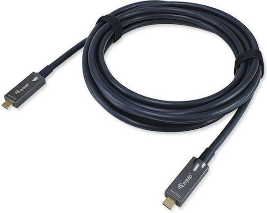 Equip USB 3.2 Video Cable USB-C Male - USB-C / DisplayPort 60W PD Black 7.5m 119464