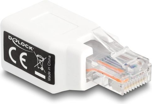 Delock RJ50 Адаптер Щепсел Женски Бял 10p/10c