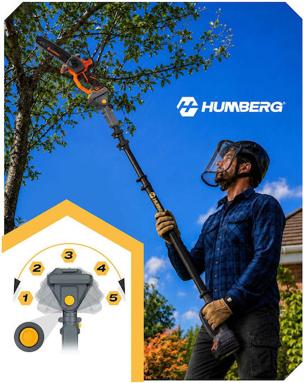 Extension Arm Chainsaw Pole Pruner Length Adjustment 160-250 Cm Humberg Hm-422