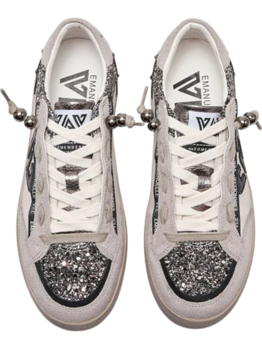 Damen Sneakers Elfenbein-Schwarz