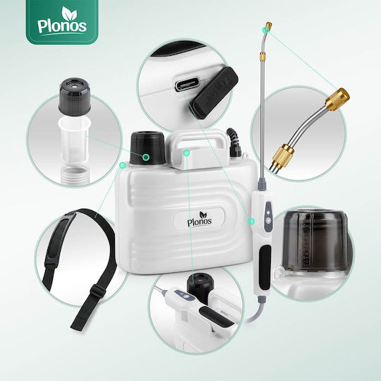 Plonos Drucksprüher mit 12V Batteriespannung und 5l Gewicht in Grau