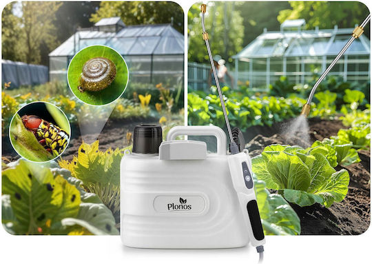Plonos Drucksprüher mit 12V Batteriespannung und 5l Gewicht in Grau