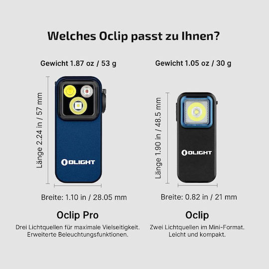 Olight Επαναφορτιζόμενος Φακός LED με Μέγιστη Φωτεινότητα 500lm
