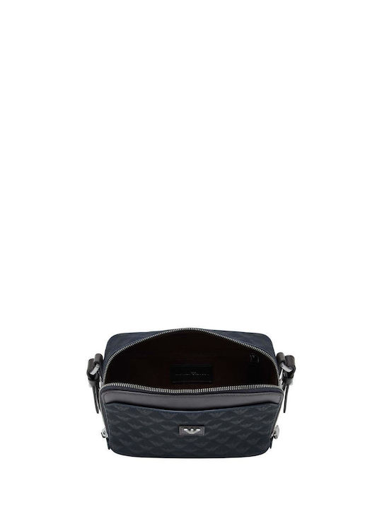 Leather Men's Shoulder / Crossbody Bag Navy Blue