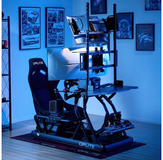 Oplite Монтажна стойка за клавиатура и мишка R8 Cockpit Черна Ритейл