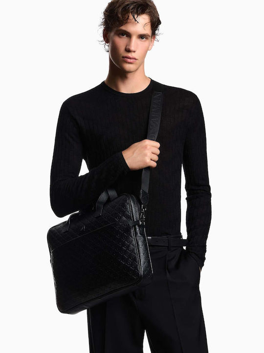 Leather Men's Black Briefcase