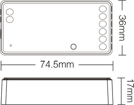 Aca Aca Kabelloser A-SW5 LED-Steuerung und Dimmer