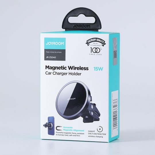 Joyroom Xmart Handyhalterung Auto mit Magnet & Kabellosem Laden 15W Schwarze