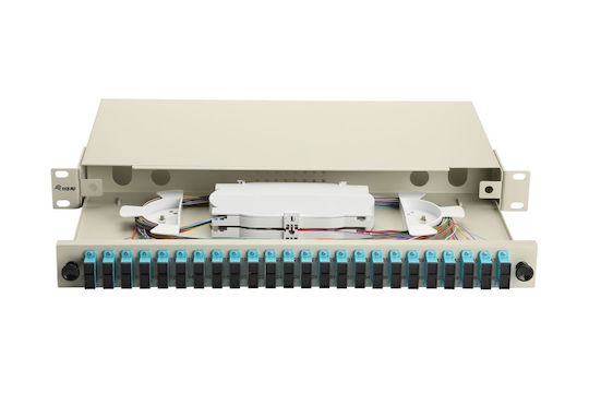 Equip Lwl-Spleißkasten 24-Port Sc-Duplex Om3 1u Voll Grau
