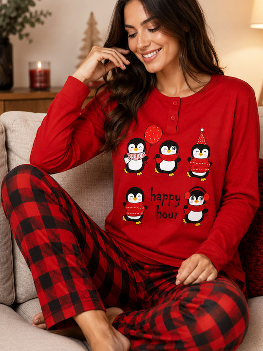 Cool Set De Pijamale De Vară Pentru Femei Roșu