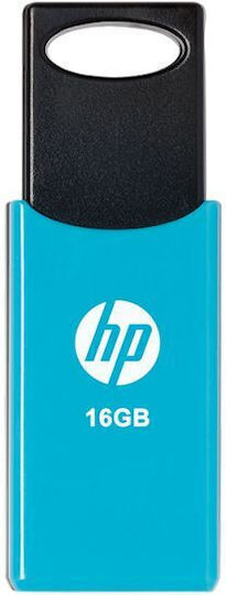 HP V212w 16GB USB 2.0 USB флашка Черен