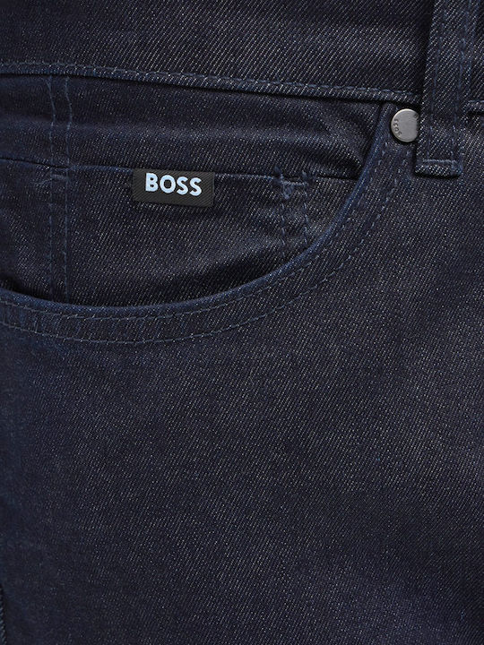 Men's Straight Stretch Jeans Pants Blue