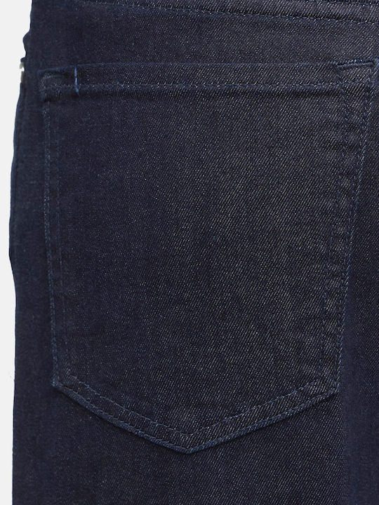 Men's Straight Stretch Jeans Pants Blue