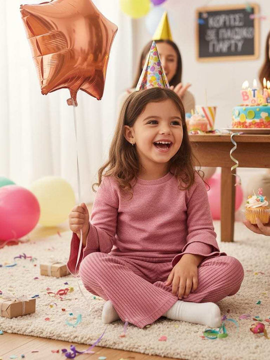 Kids Set with Pants Winter 2 Pieces Pink