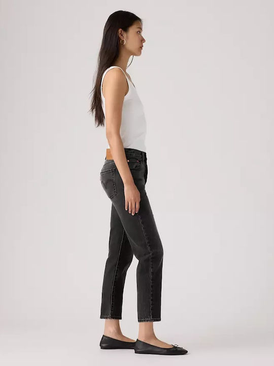 501 Damen Jeans Hosen in Regulär Passform Schwarz