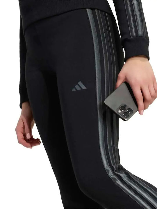 Kids Sports Long Black Leggings