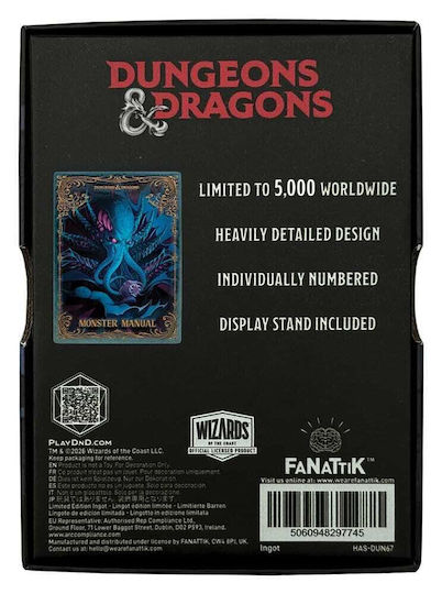 Dungeons & Dragons Ингот Monster Manual Алтернативна корица Ограничено издание