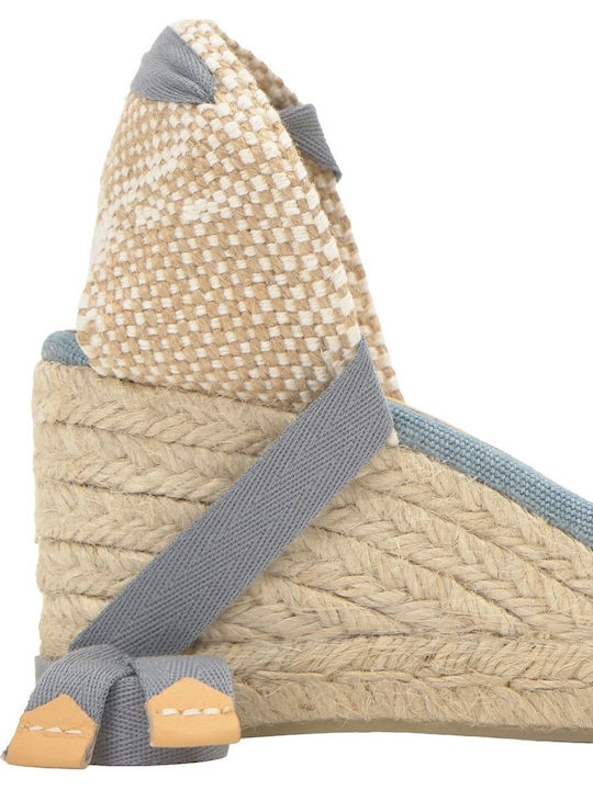 Chiara 6 002 Platforme Dama de Vară în Tip Espadrile Albastru Deschis