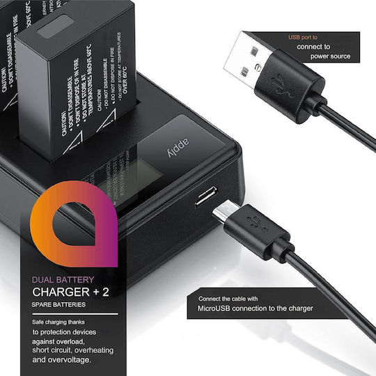 Set 2 Lp-e17 1100 Mah Baterii Încărcător Dublu Cu Afișaj Lcd Canon Eos Rp M3 M5 M6 Eos 77d 200d 250d 750d 760d 800d 80000d Rebel T6i T6s T7i Sl2 Kiss X8i X9