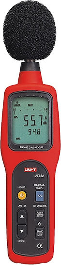 Sonometru Digital Uni-T Ut352 30–130 Db Precizie ±1 5 Db Scale A C Măsurare Max Min Iluminare De Fundal Memorie 63 De Măsurători
