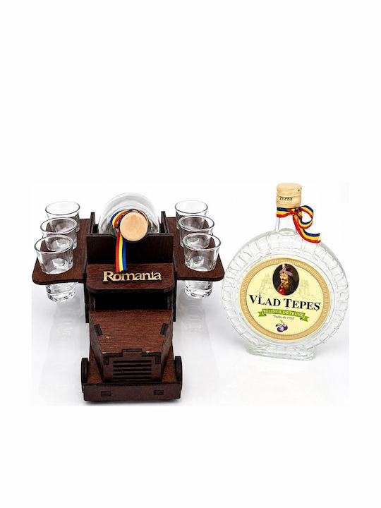 Velve Καράφα Σερβιρίσματος 18εκ. με Πώμα και Ποτήρια 700ml