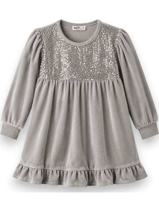 Girls Dress Silver