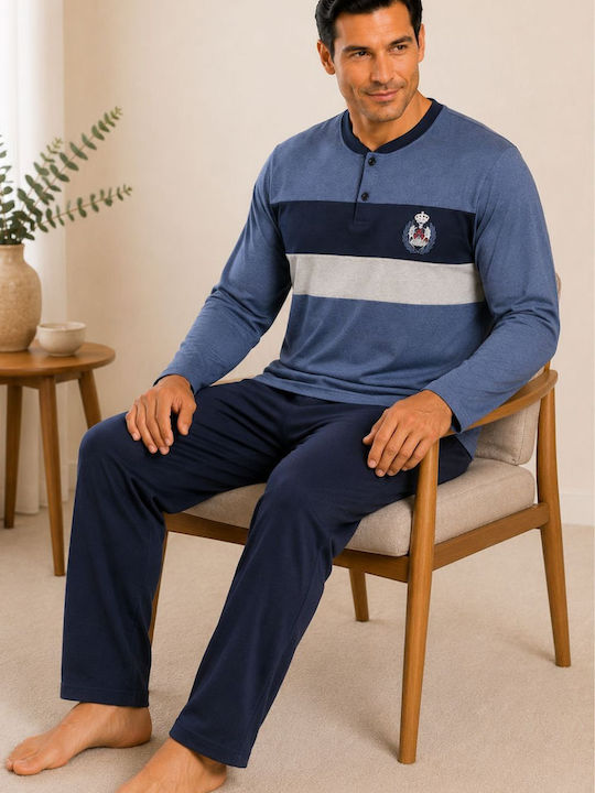 Rimoli Winter Men's Pyjamas Blue Raph